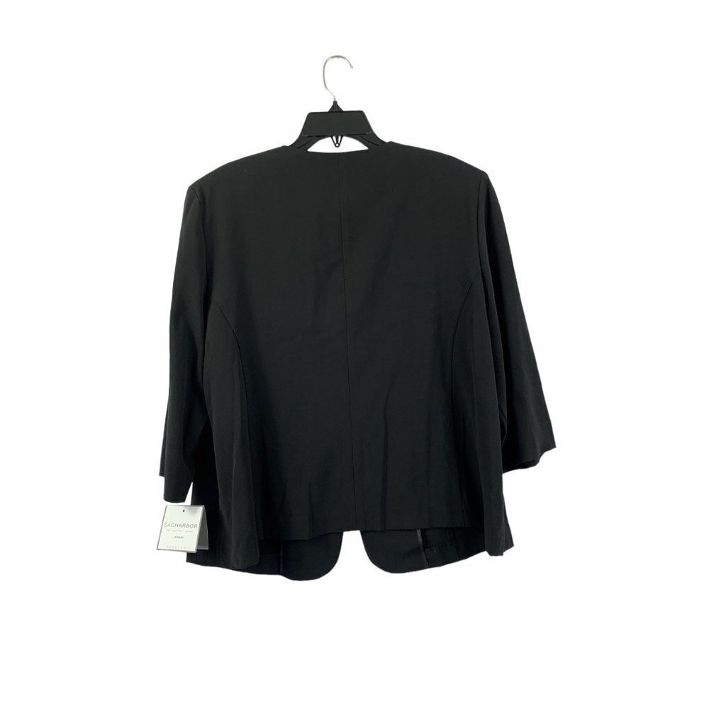 Sag Harbor Women's Career Black Blazer Top - Picture 2 of 7